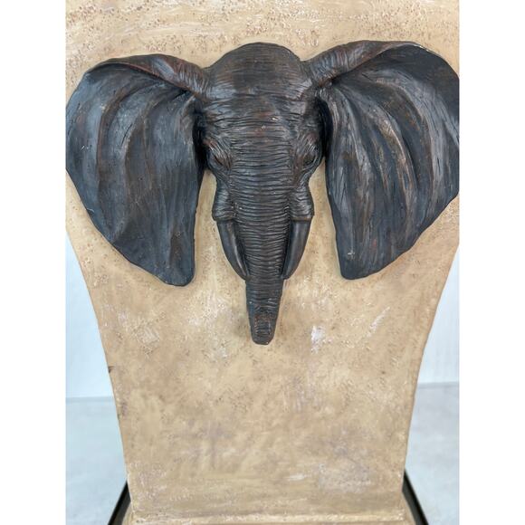 Elephant Planter/ plastic with metal base/ 14 inches tall & 11 inches long - Picture 7 of 10